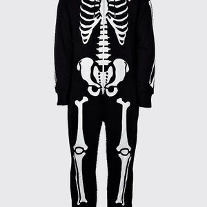 Halloween Black Skeleton Onesies / Big & Tall